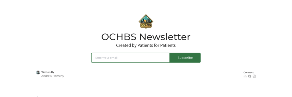 OCHBS Newsletter Example