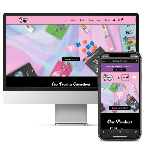 Plant Puff Website Combo View